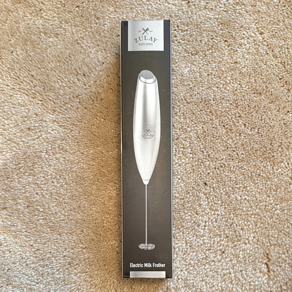 Silver Electric Milk Frother